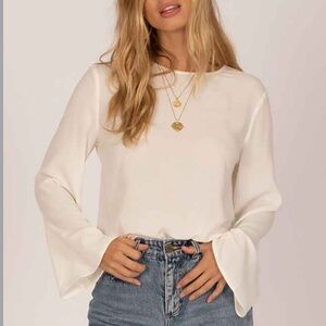 Amuse society bellini semi sheer top